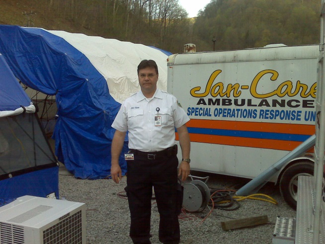 Jan-Care continuous support operations at Upper Big Branch